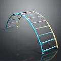 Children's Colorful Arch Climbing Frame for Safe Play and Active Outdoor Activities