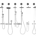 Shower Head Shower Head Shower Display Embedded Shower 3d model