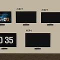 Wall Mounted Televisions in 65 40 and 80 Inch Sizes Displayed in Room