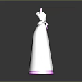 White Costume Capes With Pink Accents And Horn Design For Stylish Outfits