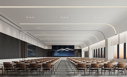 Modern Conference Room Training Room Report Hall 3d model