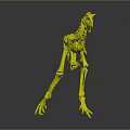 Detailed Prehistoric Dinosaur Skeleton Standing With Lifelike Stance In Scientific Museum Exhibit