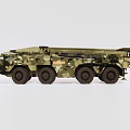 Camouflage Heavy Duty Utility Vehicle With Multi Wheeled Design And Cargo Bed
