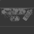 Modern Decorative Ornament Set With Vases Coffee Mugs Perfume Bottles And Decorative Signs