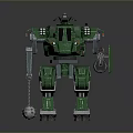 Mech Warrior Mech Soldier Machine Battlearm Mechanical Battlearm Machine Fighter Robot 3d model