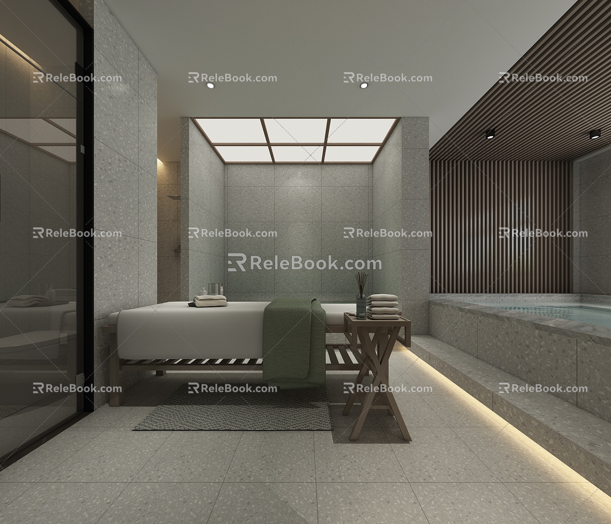 Homestay Sauna Room Bathroom 3d model