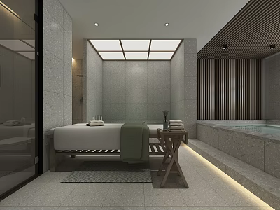 Homestay Sauna Room Bathroom 3d model