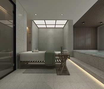 Homestay Sauna Room Bathroom 3d model