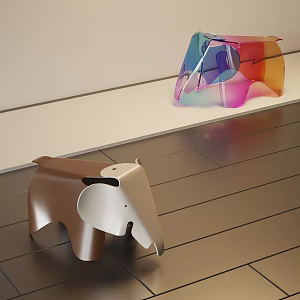Modern Children's Chair Children's Stool 3d model