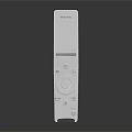 Hisense Smart TV with White Remote Control Featuring Button and Display Screen 3d model