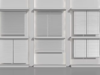 modern venetian blinds curtain 3d model