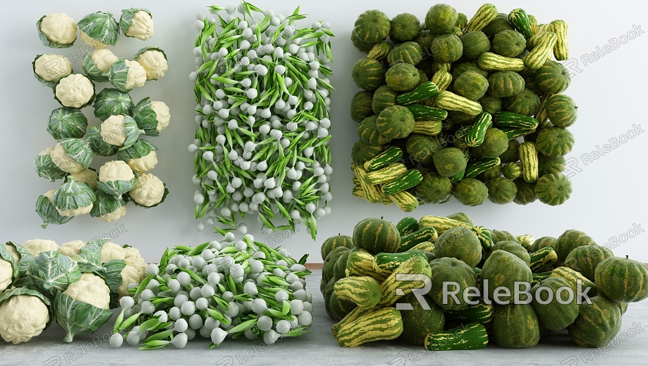 Modern Vegetables Fresh Fruits Vegetables model