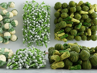 Modern Vegetables Fresh Fruits Vegetables model