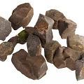 Natural Brown Rockery Stones With Irregular Shapes For Garden Landscape Decoration