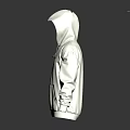 Stylish White Hooded Sweatshirt With Front Pocket And Brand Logo Design