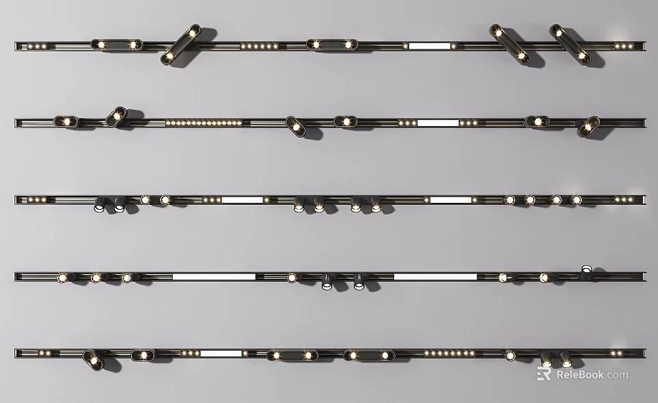 High Quality Modern LED Downlights and Spotlights for Home Ceiling Lighting 3d model 