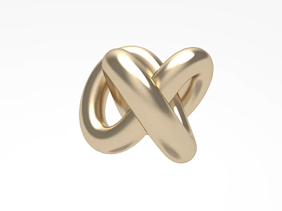 Modern Jewelry Ornaments Metal Ornaments Mobius Ring 3d model