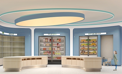 Children's dessert shop space 3d model