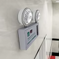 Fire Emergency Lighting Fixture With Two Lamps Wall Mounted Safety Equipment