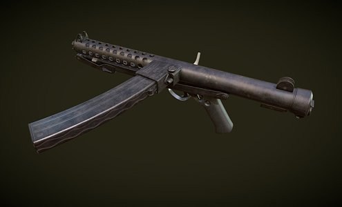 L2A3 Stirling submachine gun 3d model