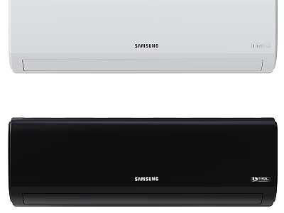 Samsung Air Conditioner Fan White and Black Modern Home Cooling Appliances 3d model