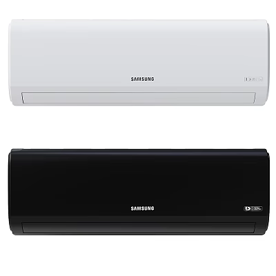 Samsung Air Conditioner Fan White and Black Modern Home Cooling Appliances 3d model