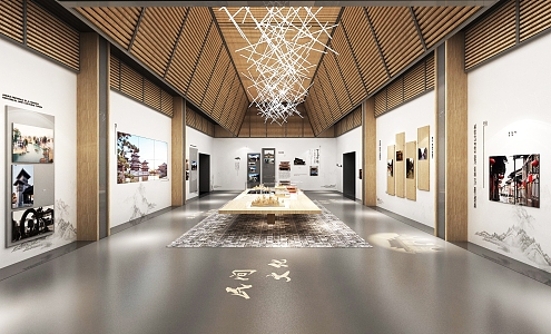 Old Town History and Culture Exhibition Hall 3d model