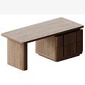 Sturdy Solid Wood Office Desk And Soft Leather Chair Set For Comfortable Home Working Space