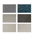 Square Rugs Featuring Various Patterns And Colors For Home Interior Design