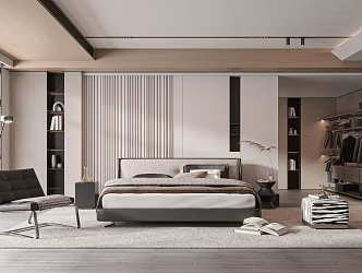 Modern Bedroom Milotti 3d model