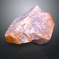 Raw Stone Sculpture Carving Material With Orange Pink Hues And Natural Texture