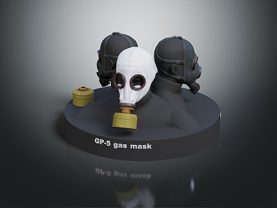 Modern gas mask sci-fi gas mask gas mask 3d model