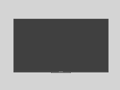 Hisense Modern Flat Screen TV With Black Display And Sleek Design 3d model