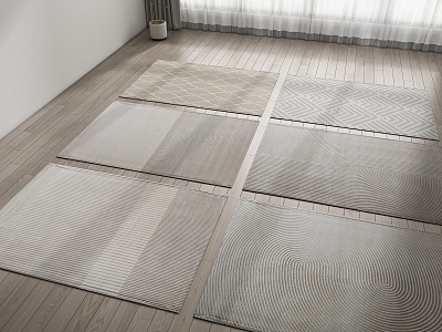 Modern Square Carpet model