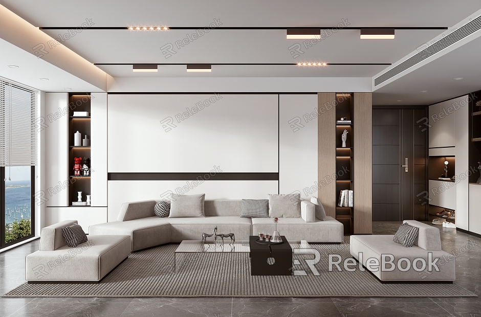 modern living room model