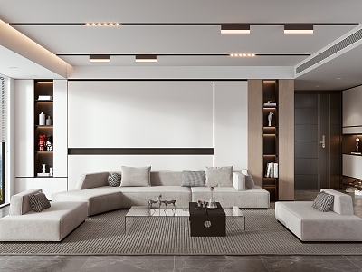 modern living room model