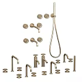 Modern Black Faucets With Various Styles Handles And Spouts For Kitchen Bathroom