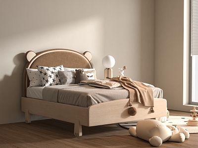 Children's bed other shapes 3d model