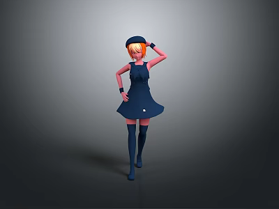 Cartoon Beauty Animation Beauty Animation Beauty Cartoon Girl Animation Girl Cartoon Girl Fantasy Beauty 3d model
