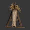 Modern tool guillotine ancient tool machining 3d model