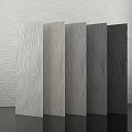 Modern Wall Panels With Wave Pattern In Light To Dark Gray Tones 3d model