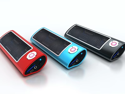 Modern audio portable card speaker 3d model