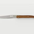 de Buyer Kitchen Knife With Wooden Handle And Stainless Steel Sharp Blade