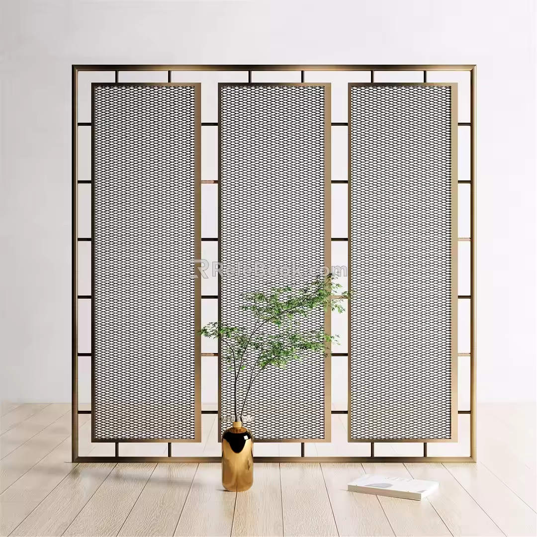 Modern partition screen partition 3d model