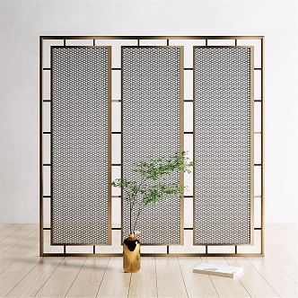 Modern partition screen partition 3d model