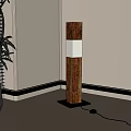 Middle Ancient Floor Lamp Floor Lamp 3d model