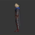 Men in Different Outfits Casual Shorts Sandals and Armor With Blue Cape and Sword