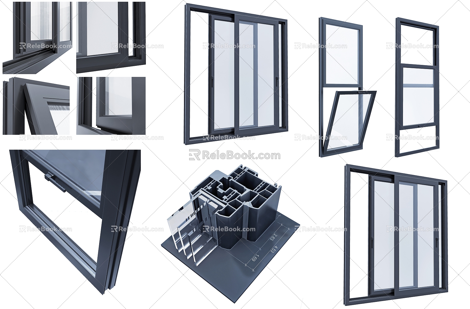 Window casement 3d model