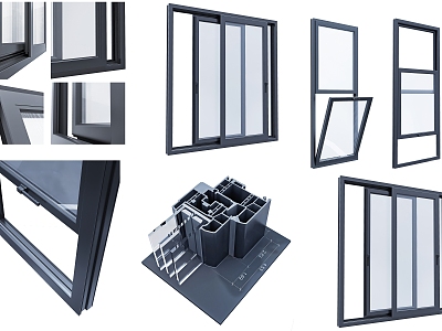 Window casement 3d model