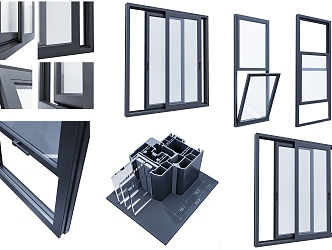 Window casement 3d model